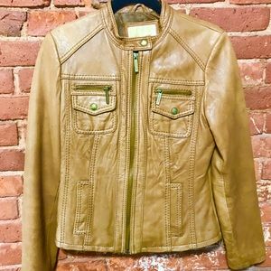 Michael Kors Leather Moro Jacket